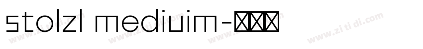 stolzl mediuim字体转换